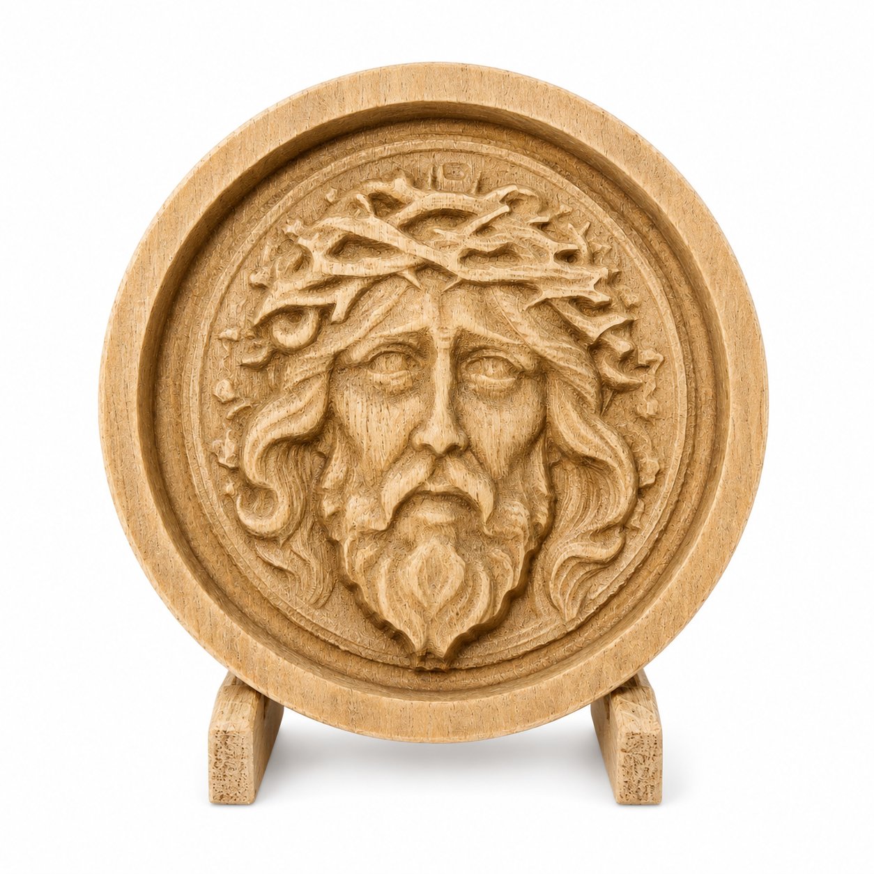 Ornament - Chipul lui Iisus cu coroana de spini, stil bizantin